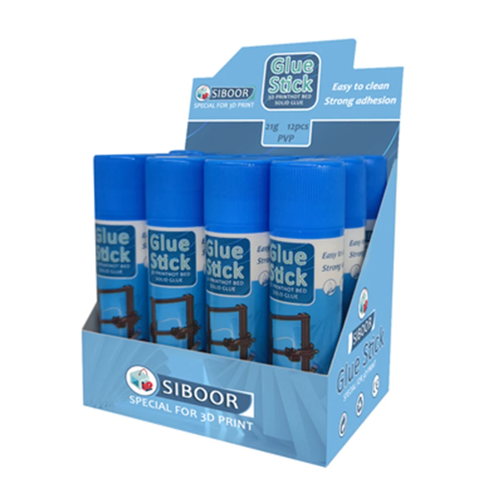 

Water-Soluble PVP Glue Stick for 3D Printer-Anti-Warping Adhesive for Heated Glass/PEI Beds Universal FDM Platform Compatibility