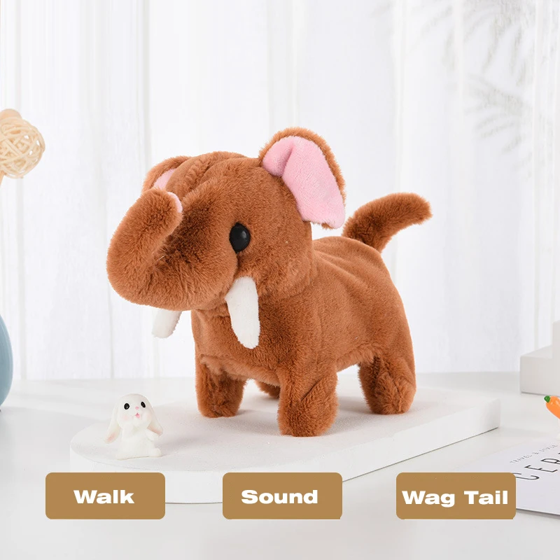 Lovely Robot Elephant Toy Electronic Elephant Plush Toy Cute Walking Animal Doll Electric Soft Plush Toy Kids Birthday Gifts