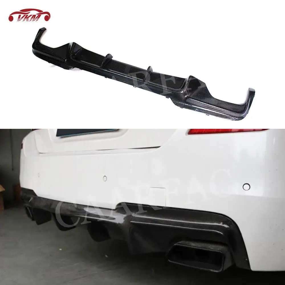 

Carbon Fiber Car Rear Bumper Lip Diffuser Accessorise for BMW 5 Series F10 M Tech M Sport 528i 530i 535i 550i Sedan 4 Door 12-16