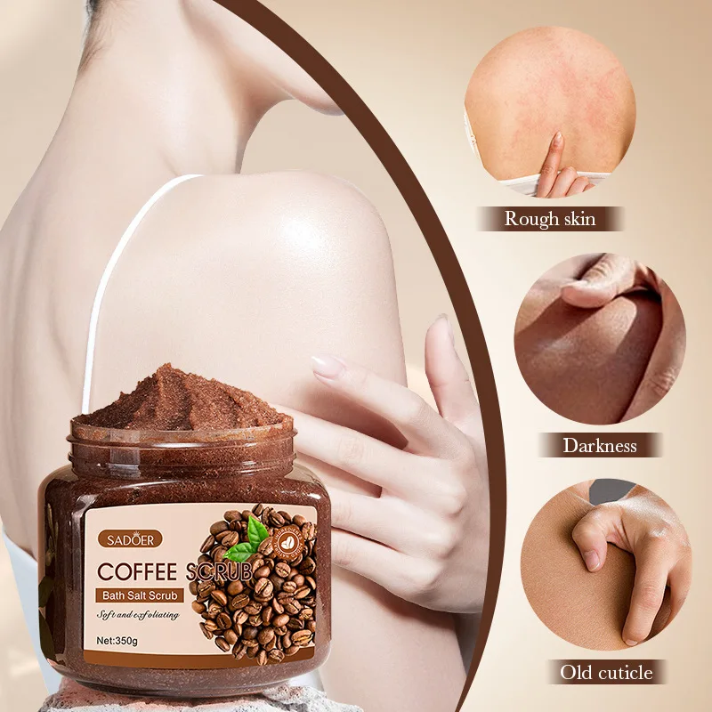 

350g Coffee Exfoliating and Purifying Scrub, Cleansing Body Scrub, Deep Cleansing and Softening Skin, Brightening Skin Tone, Suitable for Body, Face, Hands and Feet