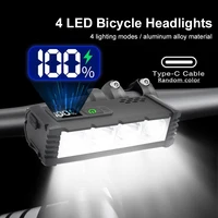 Luz Nocturna para Bicicleta, Luz Delantera para Ciclismo de Montaña y Carretera, Equipo de Ciclismo