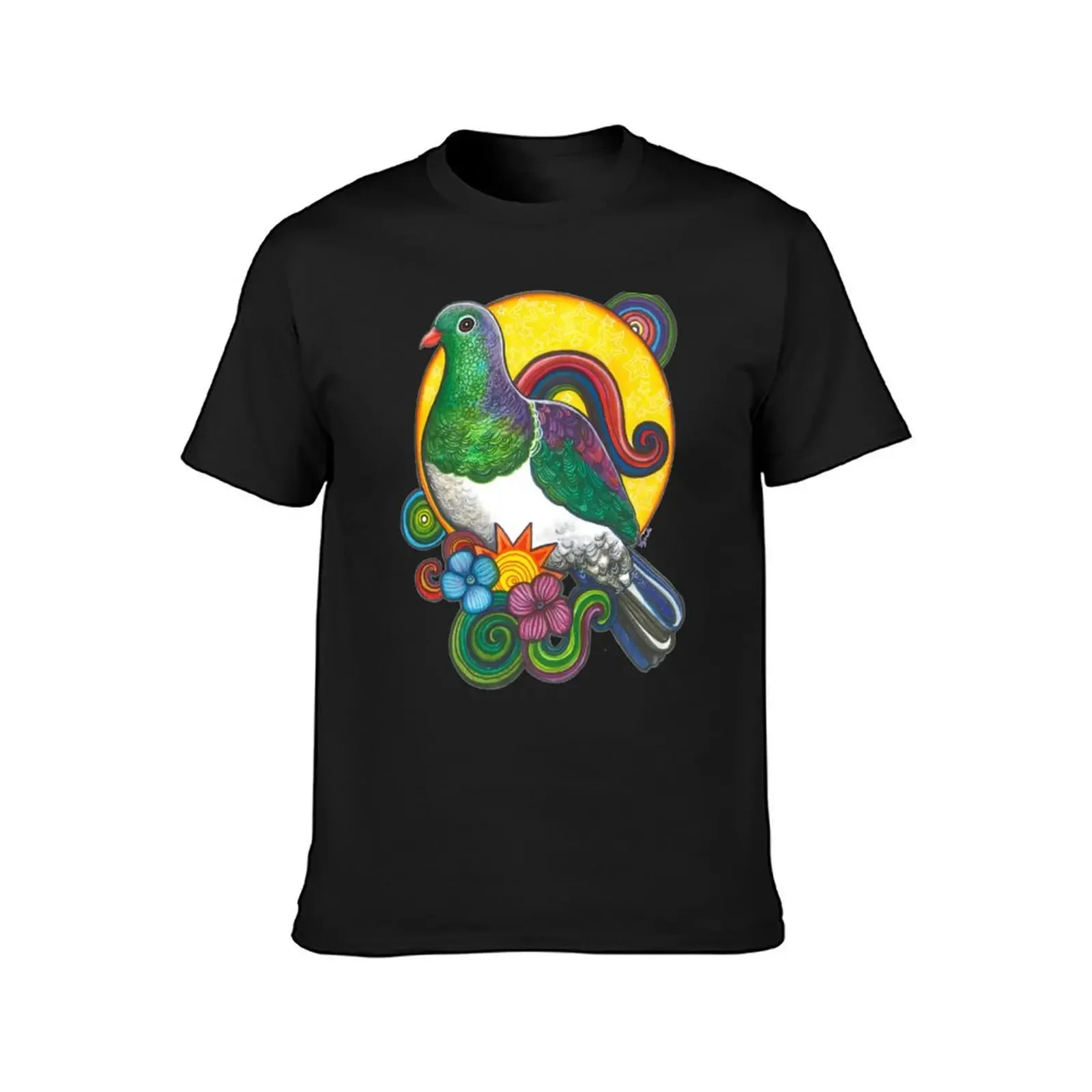 Kaleidoscopic Kereru T-Shirt rapper graphic tees plus size tops mens vintage t shirts