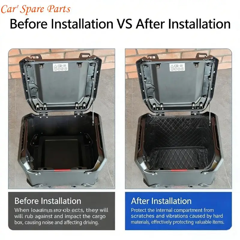Y4UA Dust Proof Motorcycle Trunk Insert Easy Clean Design Maintains Hygiene Standards