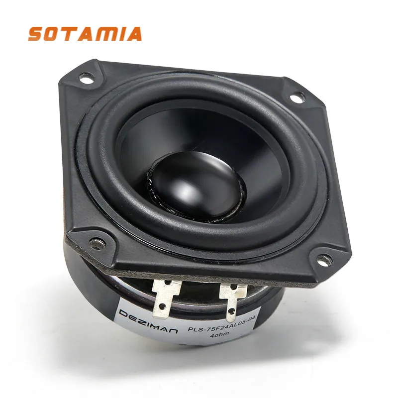Sotamia3インチフル周波数スピーカードライバー4オーム15-40wセンターサウンドスピーカーアンプホームシアターdiy