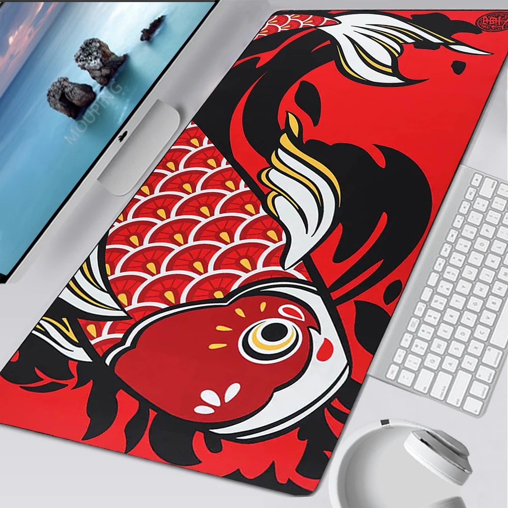 Laptop Office Tappetino per mouse in bianco e nero Tastiera meccanica Tappetino per mouse per computer Tappetino per mouse Accessori da gioco per tavolo artistico personalizzato