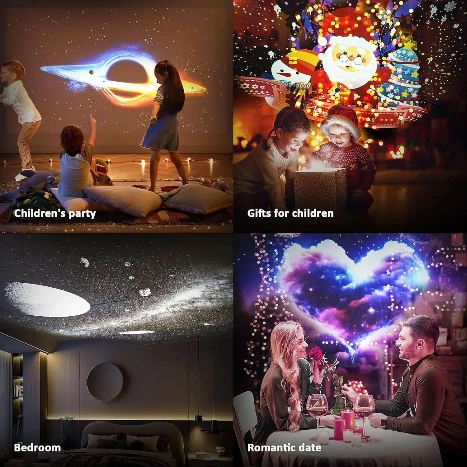 Imagem -06 - Meteoro Night Light Projector Galaxy Projetor Girar Bola Espacial Ultra Claro Planetário Decoração do Quarto 13 em 1