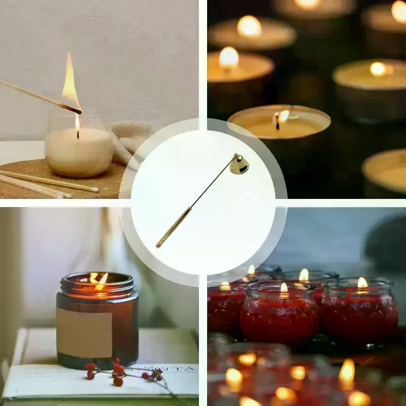 Bell-shaped Candle Snuffer, Portable, With Long Handle, Non-slip, For Home Safety Stainless Steel