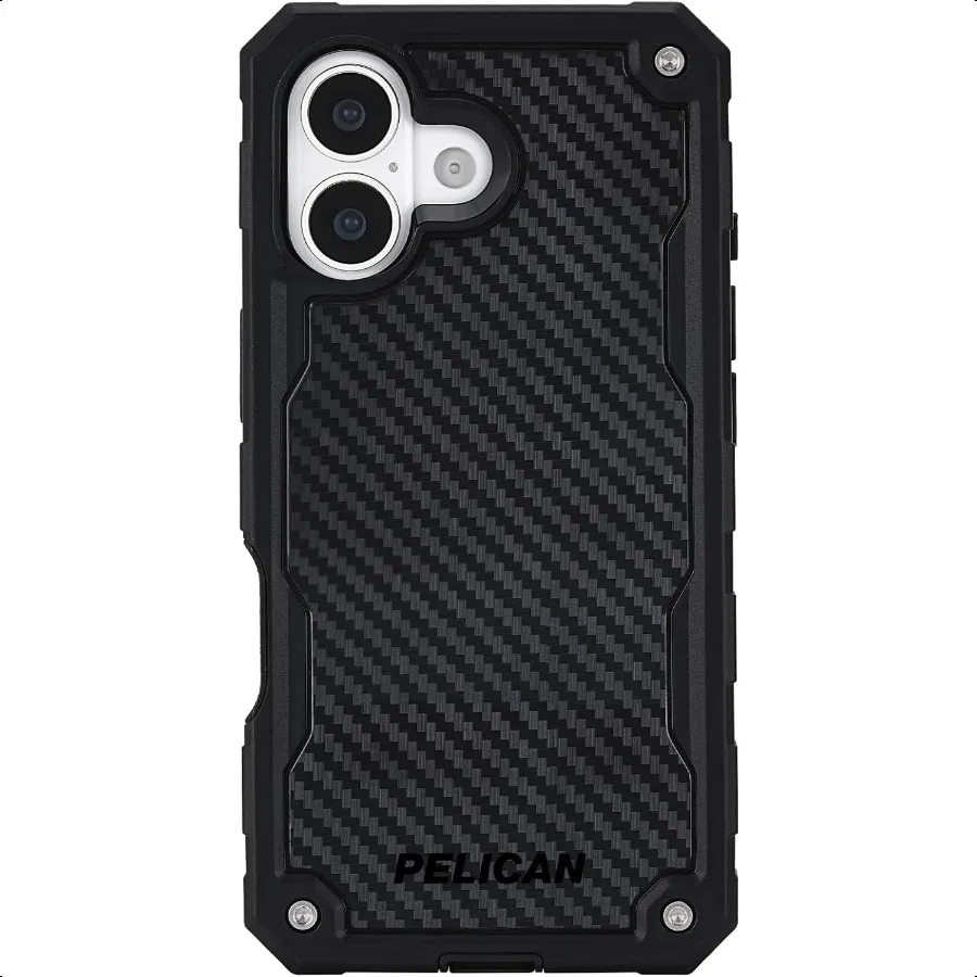 

Pelican Shield iPhone 17 Case [Compatible with MagSafe] Red Phone Case w 24ft MilitaryGrade Drop Protection Heavy Duty Phone Co