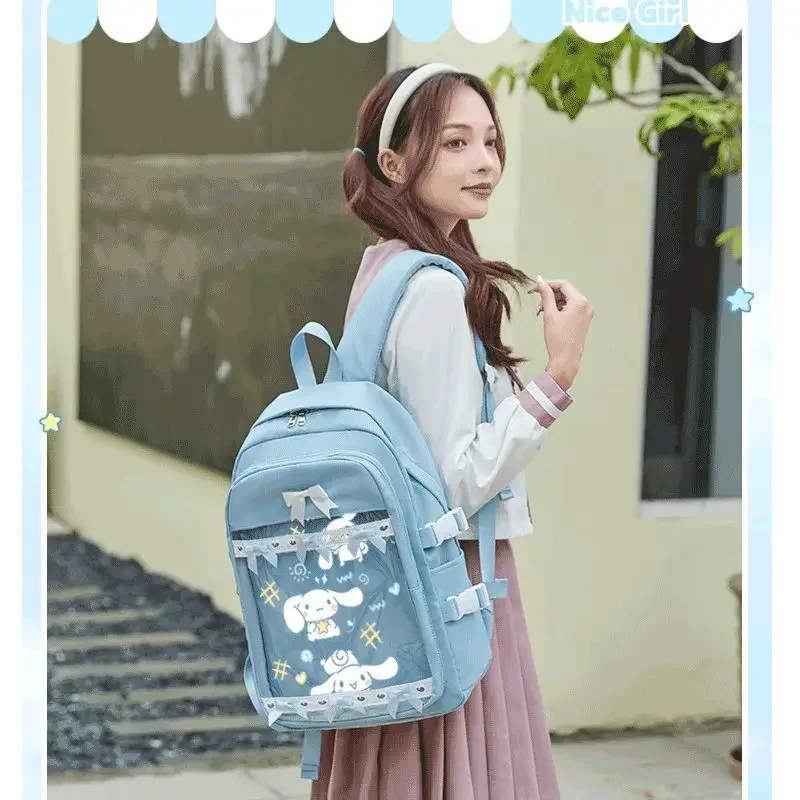 Sanrio Cinnamoroll Babycinnamoroll Cute Unique Student Large Capacity Spine Protection Backpack  Mochilas Schoolbag KoreanStyle