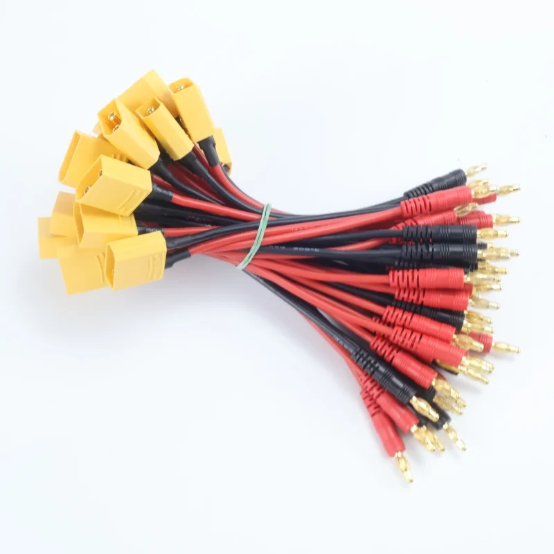 

3/6PCS 15CM XT90 Charge Lead to 4.0mm Banana Plugs Charge Cable Silicone Wire 14AWG For Lipo Battery