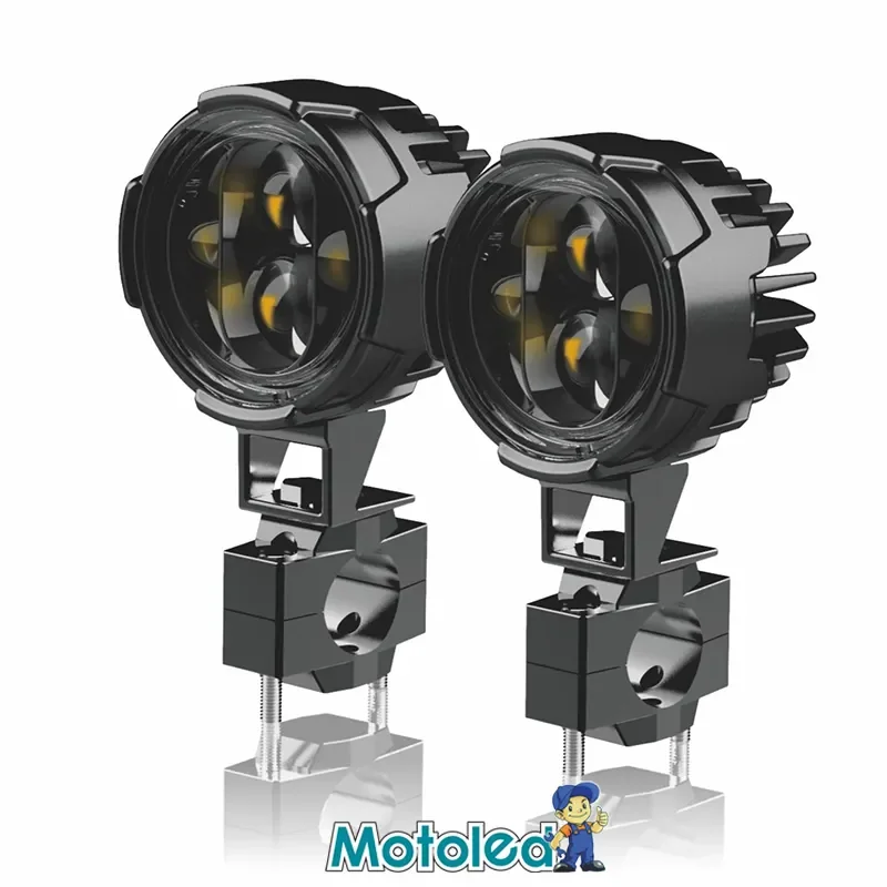 

Motoled LED Angel Eye Projector Lens Universal Motorcycle Headlight Moto Fog Lights Headlamp LED Auxiliary Light Driving Lamp