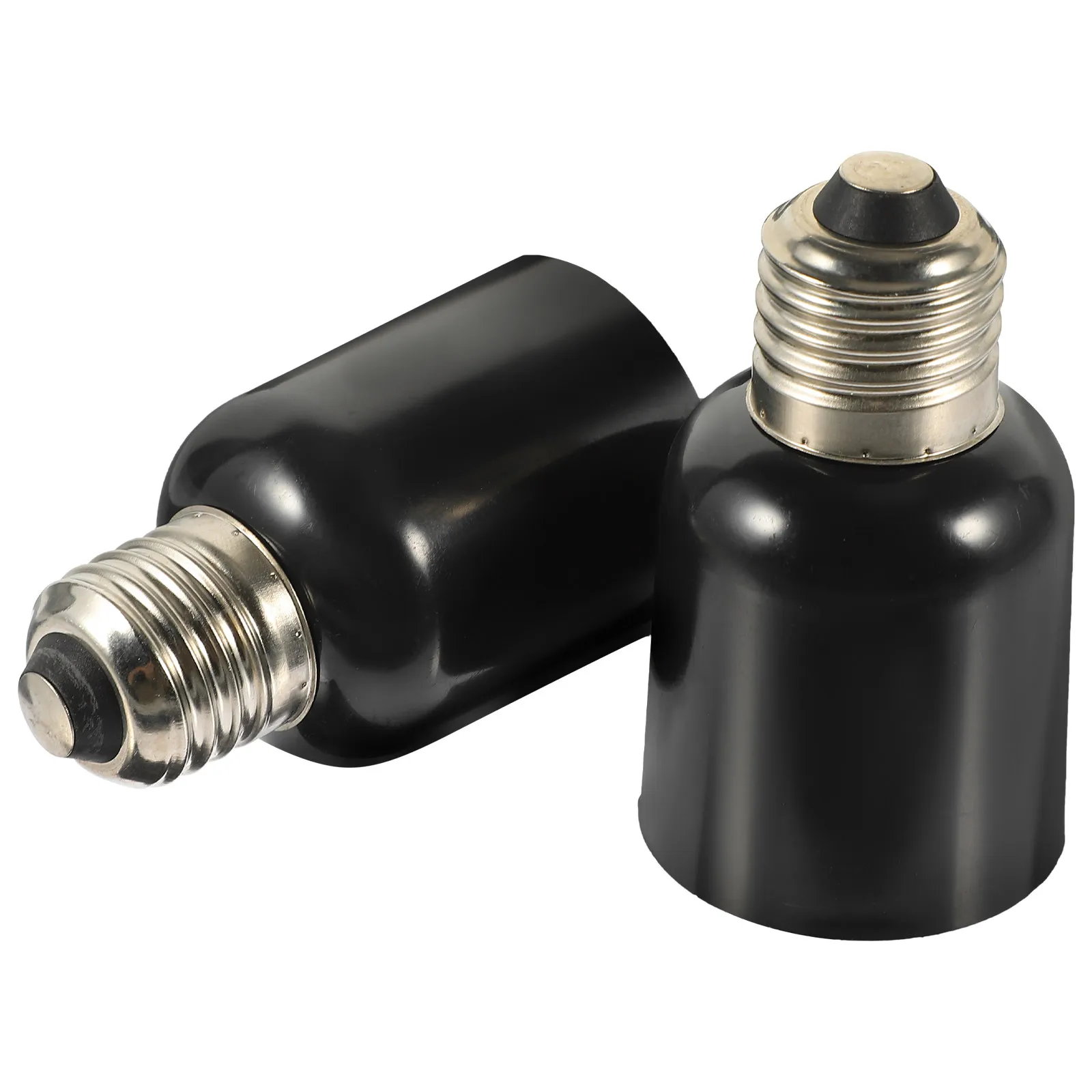 2Pcs E27 to E40 Lamp Converter Light Bulb Socket Adapter Easy Installation No Tools Required for Basements Garages Monitoring