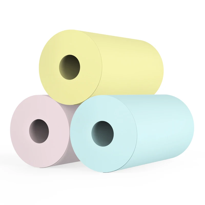 1~5PCS Multicolor Thermal Paper Sticker Paper Label Paper Photo Paper Mini Printable Sticker Roll Thermal Printers Clear