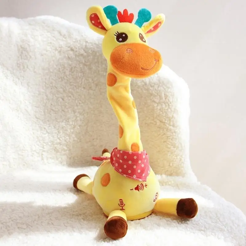 Musical Giraffe Backed Animais Movementos dança divertidos para crianças entretenimento para crianças Decorações sofá