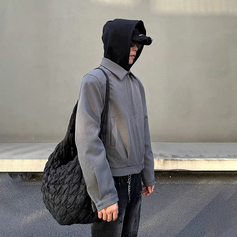 

BLAEXIT Cleanfit American Sle ort Jaet Мужское летнее пальто с подкладкой и плечами Boxy Fit Flight Coat High Street Faion Summer Outer...