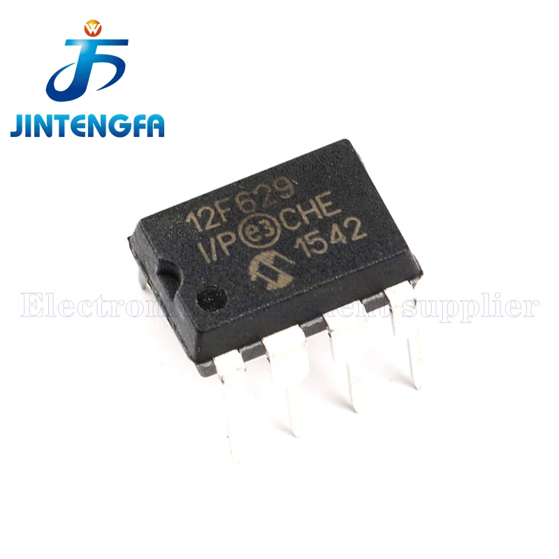 10PCS PIC12F629-I/P PIC12F629 12F629 8bit Microcontrollers MCU 1.75KB 64 RAM 6 I/O IC