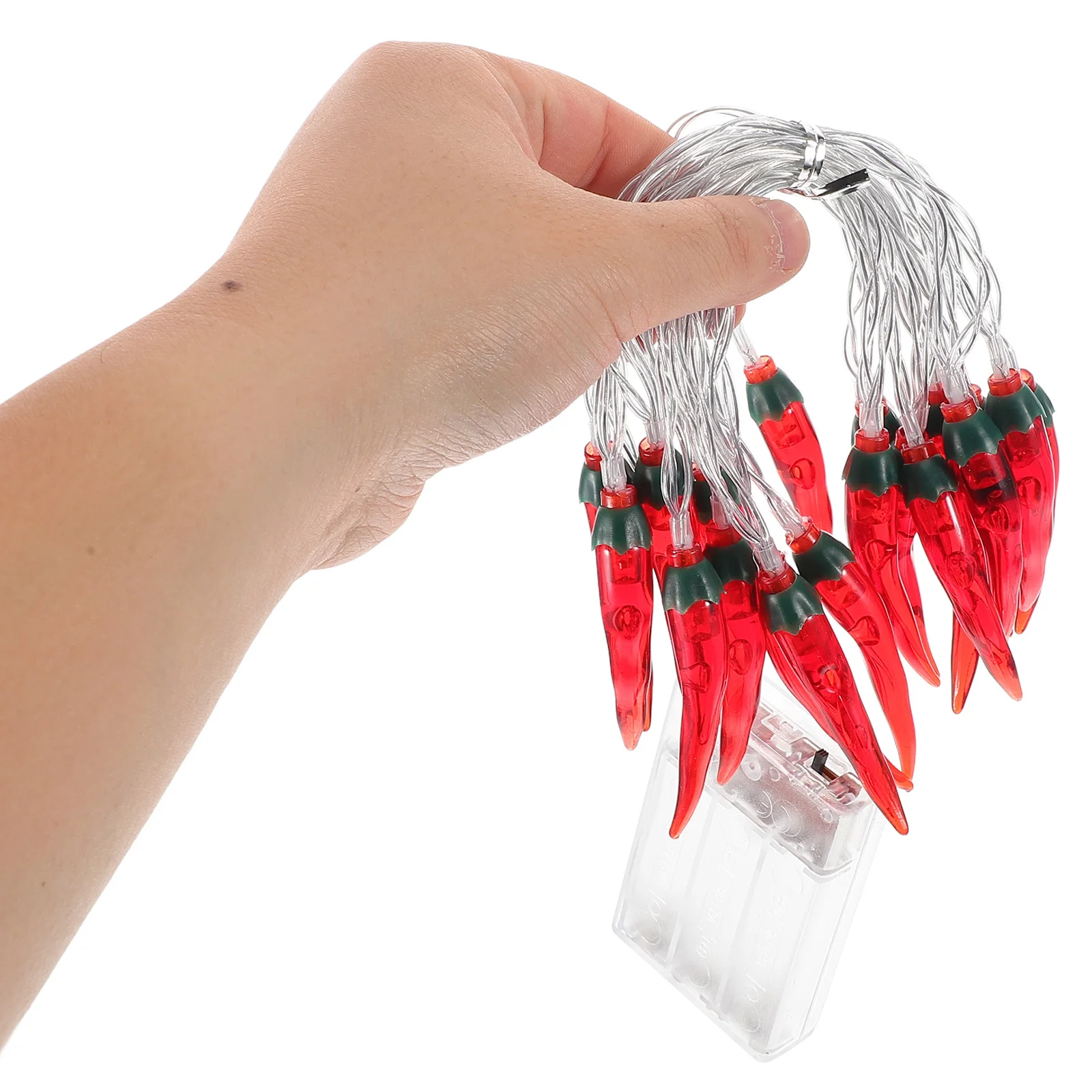 سلسلة الفلفل الحمراء Led أضواء الفلفل مقاوم للماء للفناء شرفة التخييم ديكور أضواء الجنية عطلة الإضاءة #3