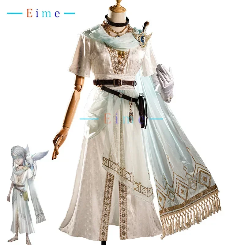 

EIME Game Identity V Seer Eli Clark Cosplay Costume Truth Prophet White Suit Fancy Party Outfits Halloween Uniforms Custom Made