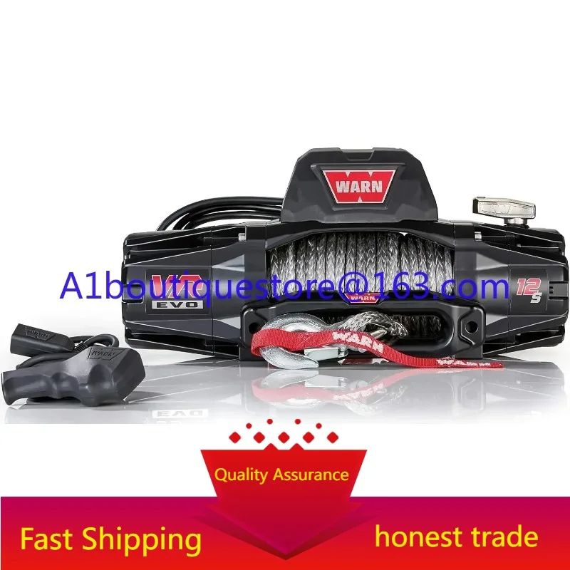 103255 VR EVO 12-S Electric 12V DC Winch with Synthetic Rope: 3/8