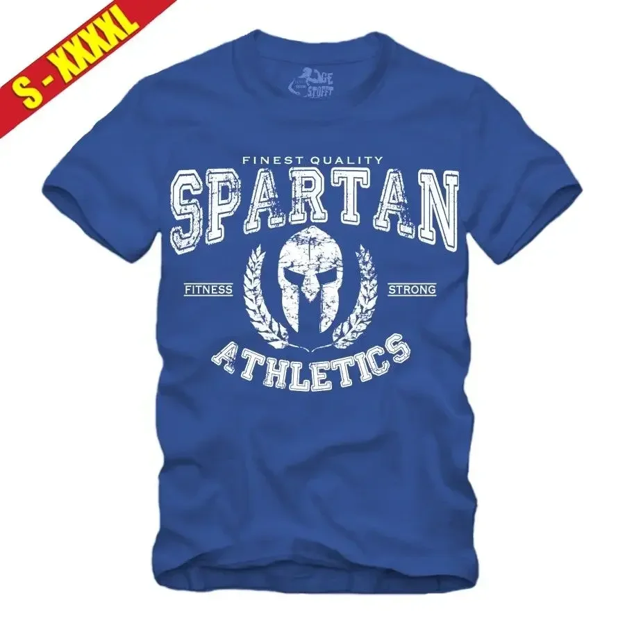 Hot Sale Summer Sparta T-Shirt Gymer Trainer Spartaner 300 Fitness Sporter Tee Shirt