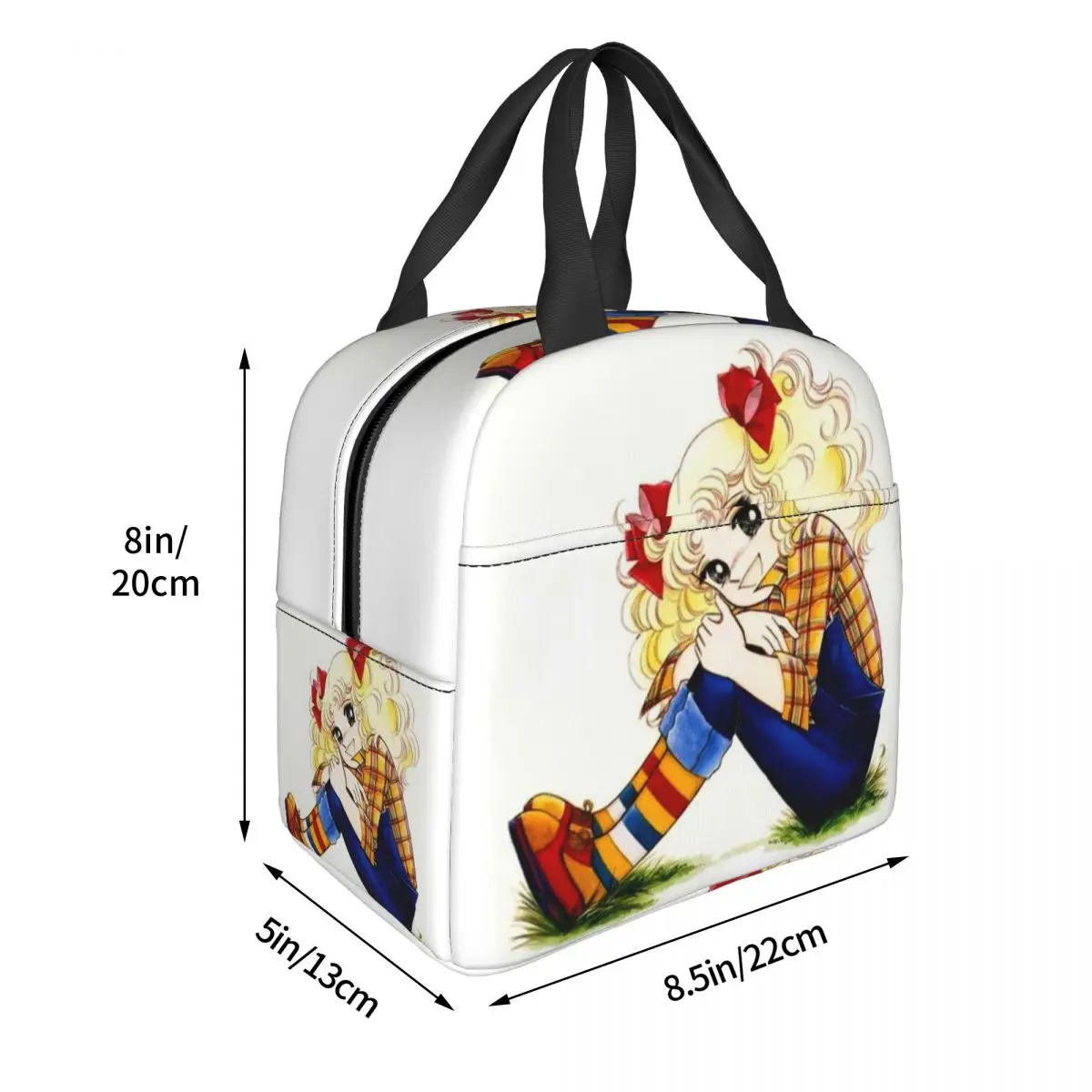 Custom Candy Candy Anime Manga Resuable Lunch Box for Women Waterproof Thermal Cooler Food Insulated Lunch Bag Office Work