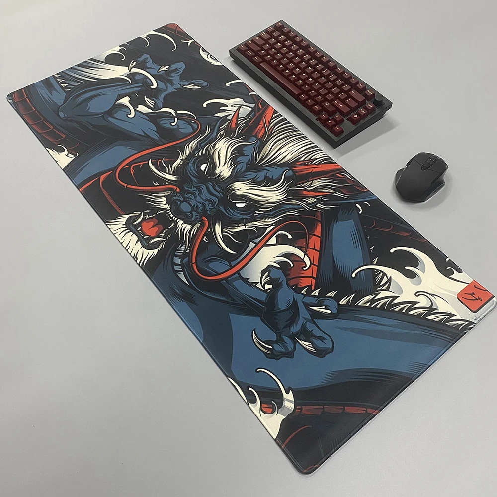 Mouse Pad XXL Dragon Mousepad Gamer Keyboard Mat Large Gaming Mouse Mat Rubber Computer Desk Mats Game Locking Edge Accessories