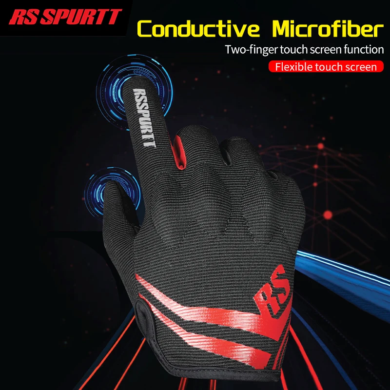 New Arrival RS08 Motorcycle Gloves Summer Mesh Breathable Moto Gloves Men Women Touch Screen Motocross Gloves