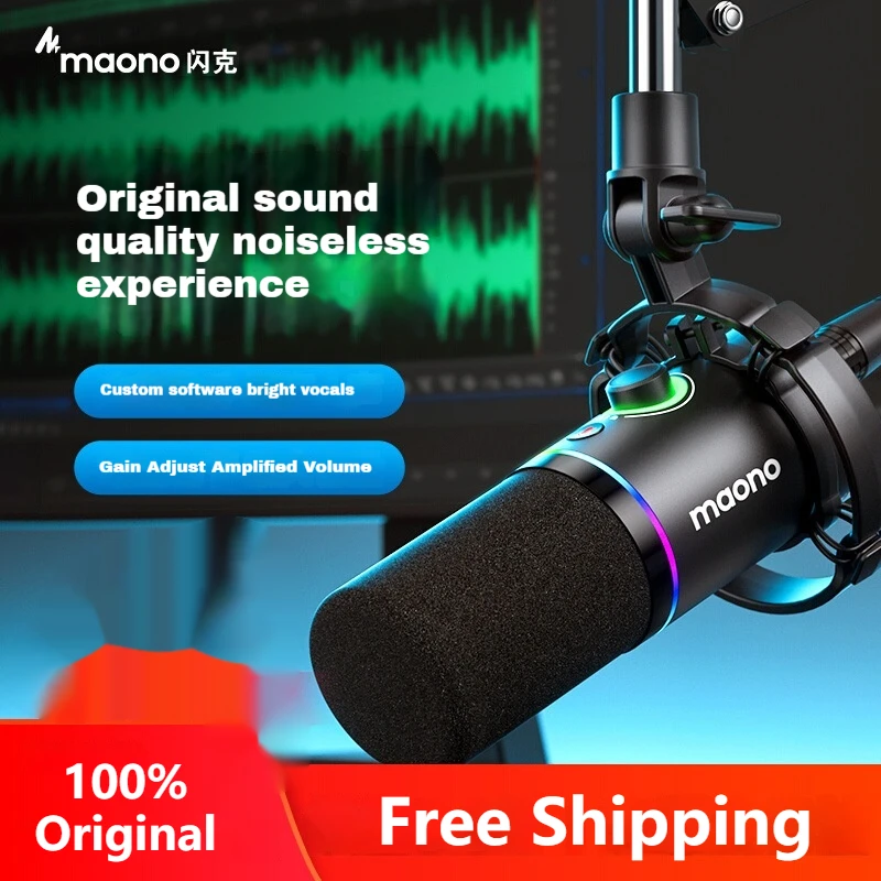 MAONO PD200X Dynamic Microphone Desktop Recording Dubbing Anchor Live Dedicated Gaming Esports Customized Computer Microphone