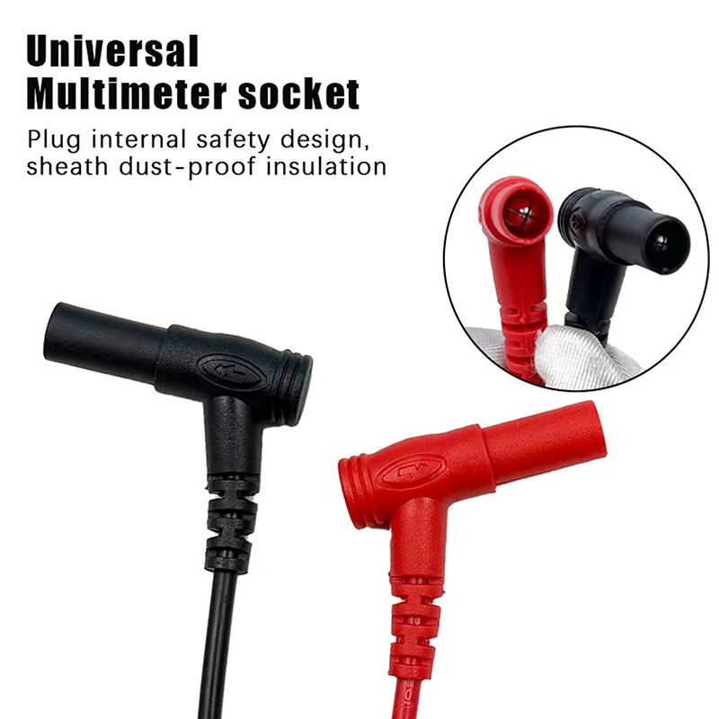 20A 1000V Multimeter Test Heads Needle Pin Digital Multi Meter Head Wire Pen Cable Kit Multimeter Voltmeter Silicone Tester Kit