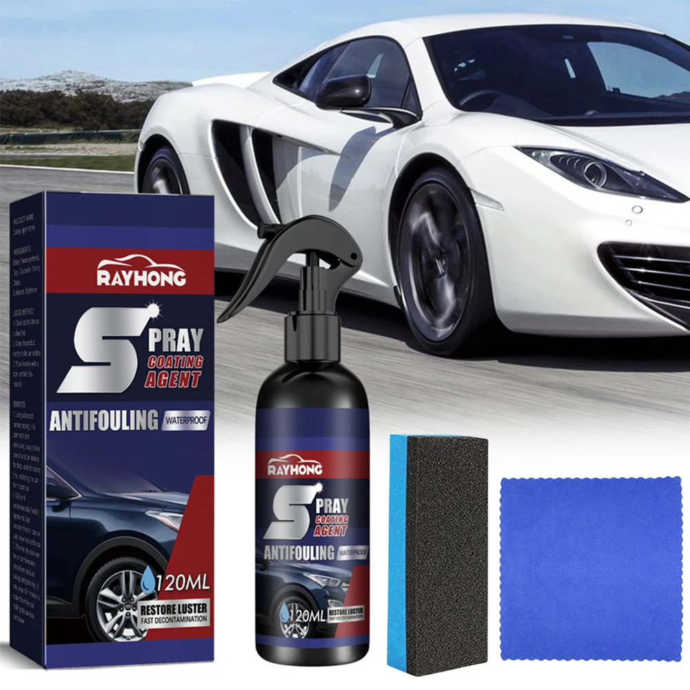 120ml Car Scratch Removal Spray Long Lasting Car Polishing Maintenance Spray Coating Paint Sealant Car Accessories