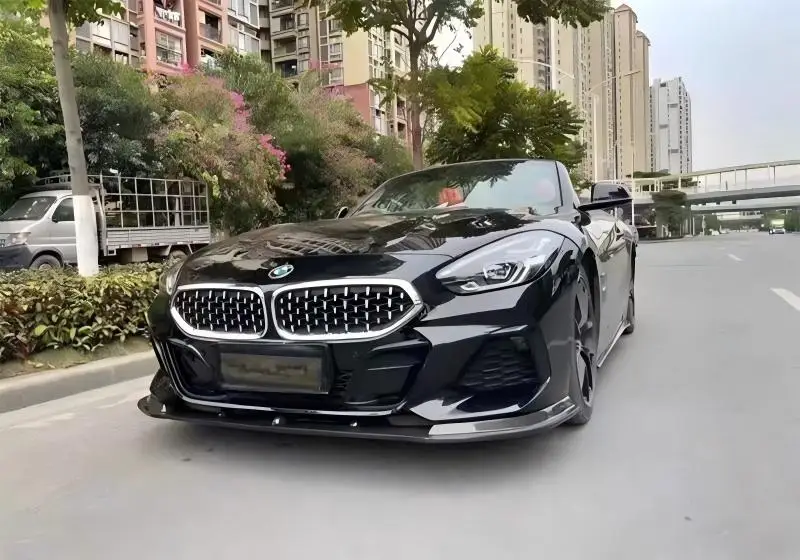 ل BMW Z4 G29 2019 2020 2021 2022 2023 ReaI ألياف الكربون الوفير الجبهة الشفة الخلفية الشفة الجانبية التنانير الذيل الجناح المفسد عدة
