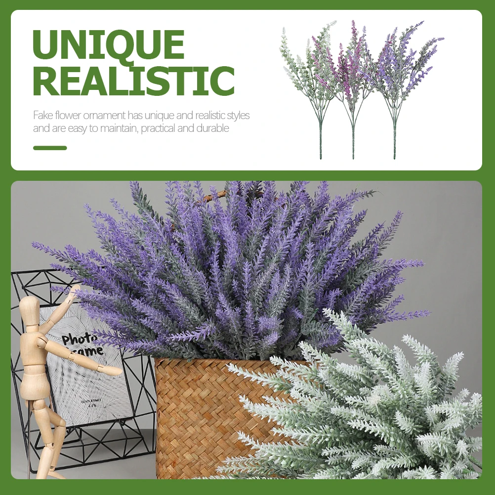 

3pcs Artificial Flowers Lifelike Fake Flower Stems Simulation Bouquet Vase Filler For Home Garden Party Decor Indoor Plant
