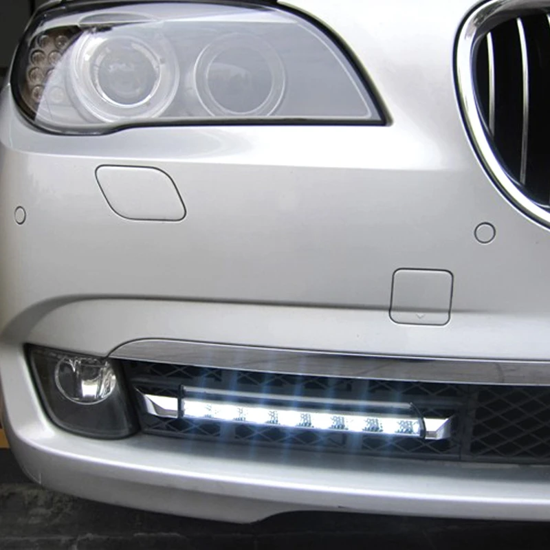 

Автомобильный бампер, фара для BMW F01 F02, 2009 ~ 2012y, светодиодные DRL, автомобильные аксессуары, противотуманные фары 730i 740i 750i 760i, дневные ходовые огни