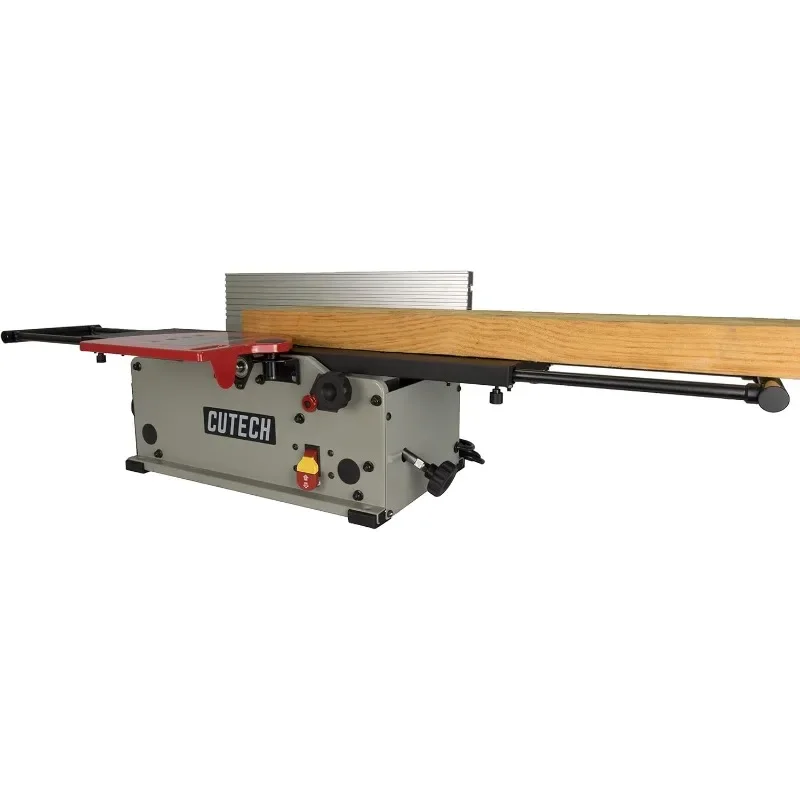 40180HB 8-Inch Spiral Cutterhead Benchtop Jointer with 16 Tungsten Carbide Inserts and Teflon Coated Extendable Tables