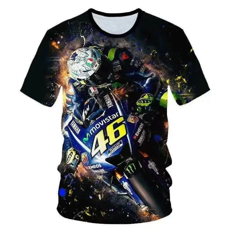 

3D Kawasaki Летняя спортивная футболка на открытом воздухе Популярная быстросохнущая дышащая мотоциклетная футболка Удобная мотоциклетная спортивная футболка