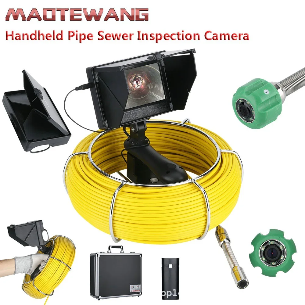 4.3 inch 22MM industrial pipeline endoscope pipeline camera detection system machine 20 meters 30 meters 50 meters