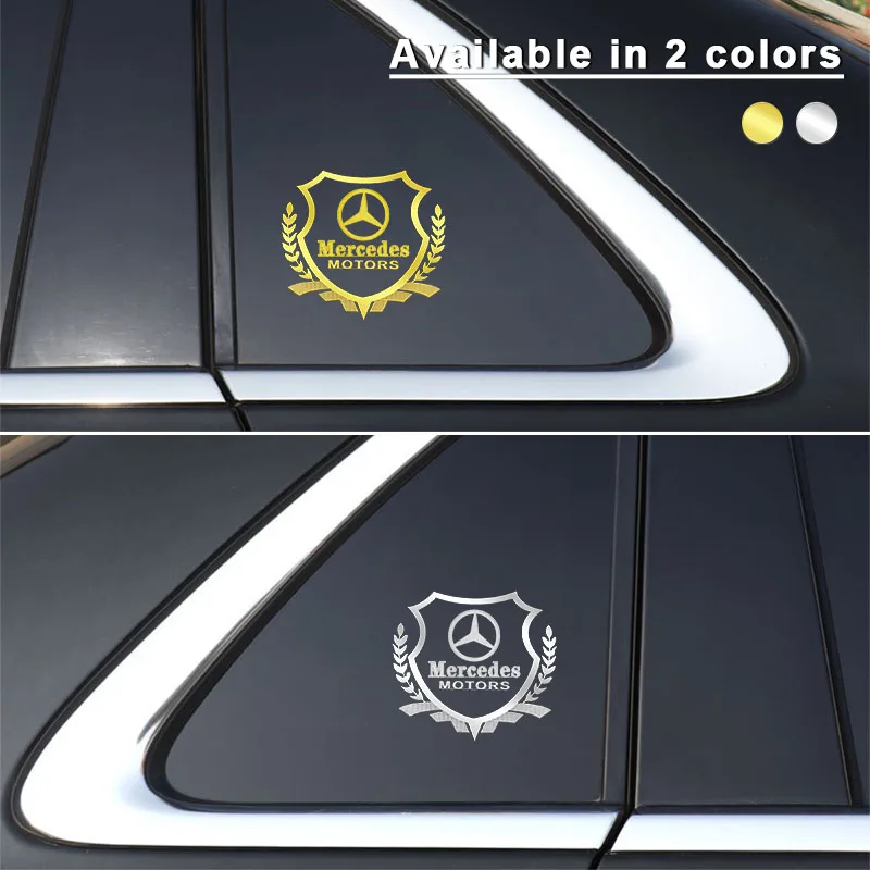 Car Wheat Badge Sticker Auto Body Side Window Fuel Tank Trunk Decorative Decals Stickers for Mercedes Benz Amg W205 W211 W212