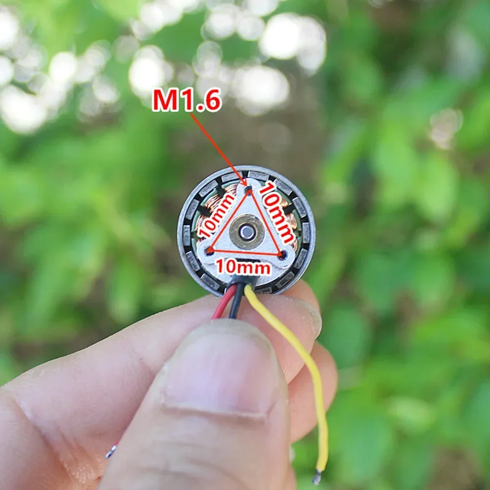 1PCS Mini 1605 1850KV Brushless Motor&Black Blade Support 2s-3s BLDC Motor + Black Blade for RC Fixed-wing Aeroplane Airplane