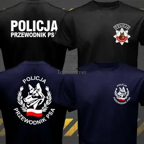 New Poland Polish Police Dog Unit K9 Policja T-Shirt