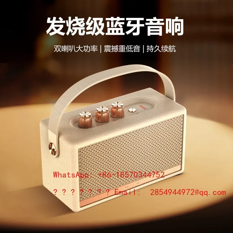 W4 Wireless Outdoor Portable Bluetooth Speaker, High Volume and High Quality Subwoofer