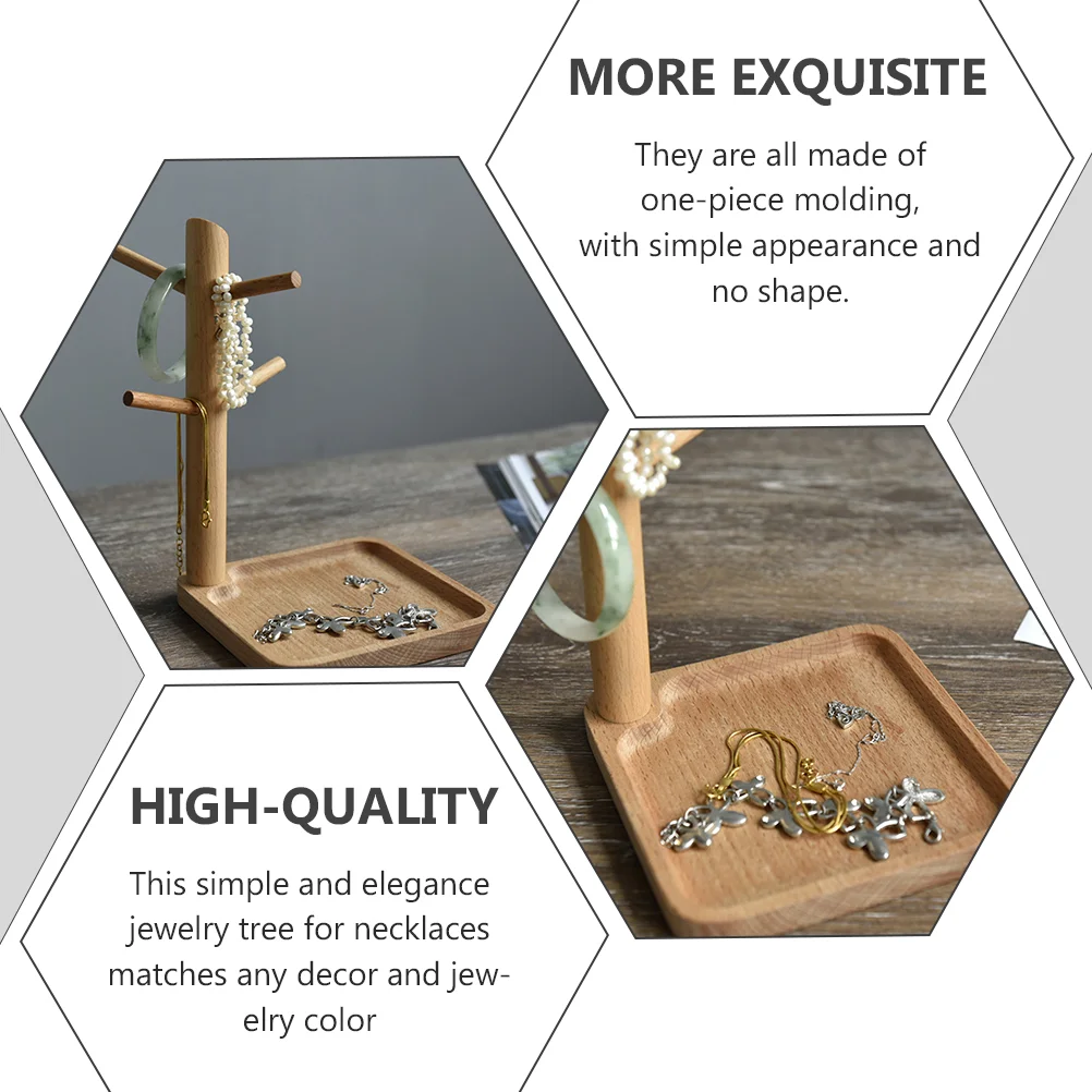 Storage Rack Catchall Tray Jewelry Holder Hanging Key for Entryway Wood Wooden Home Organizer