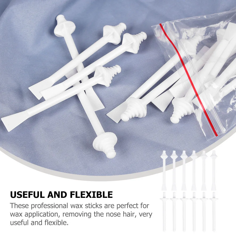 

30Pcs Nostril Cleaning Wax Sticks Disposable Hair Removal Tools Professional Wax Applicator Sticks for Nasal Waxing and Skincare