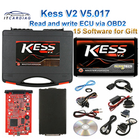 Kess V2 V5.017 Online 2.80 EU Red For Ktag V7.020 ECU Programmer with Toolbox OBD2 Manager Tuning Kit KTAG V7.020
