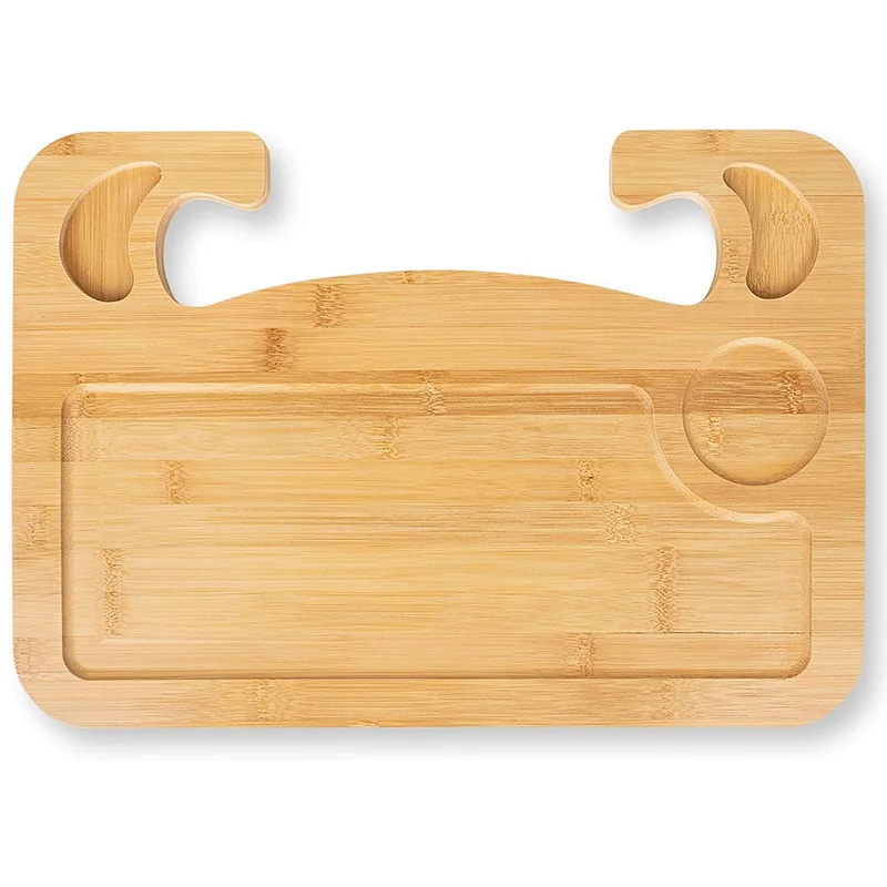 

Bamboo Car Steering Wheel Tray, Wood Trays for Eating Car Lap Desk for Working