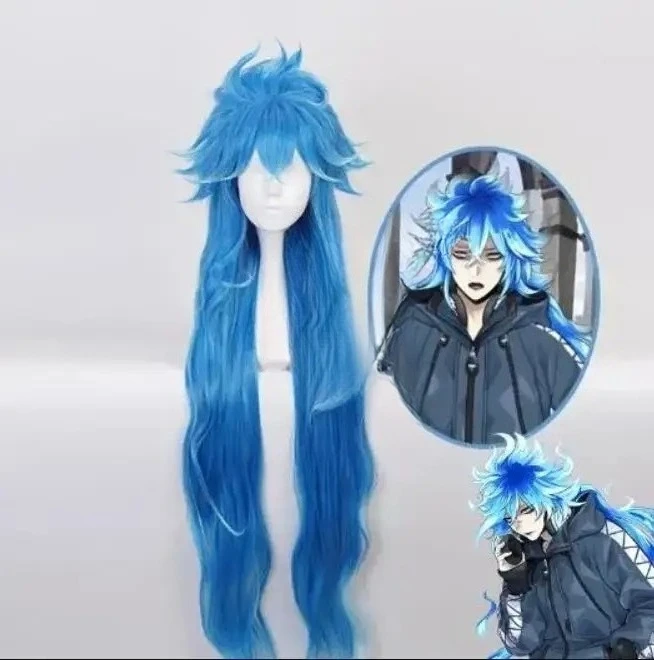 Anime ignihyde Cosplay Perücke Idia cos Perücken Twisted Wonderland Männer Blau Hitzebeständige Synthetische Party Kostüm