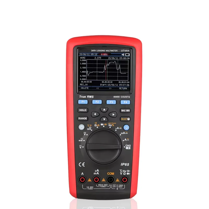 UNI-T UT181A رقمي صحيح RMS Datalogging متعدد قياس درجة الحرارة المزدوجة مرشح تمرير منخفض الذروة عقد تسجيل البيانات 20000 #1