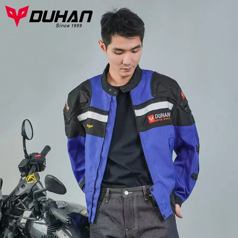 DUHAN зимняя теплая мотоциклетная куртка для мотокросса Knight Protect Man куртки для мотоциклиста 600D Оксфорд хлопковое внутреннее мото велосипедное пальто