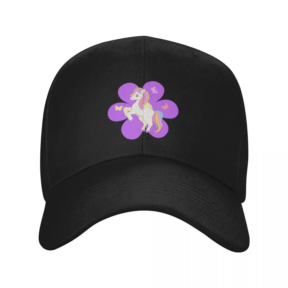 Unicorn and Butterflies Baseball Cap Rave Sunhat For Women 2025 Men's