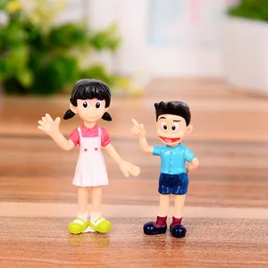 4-6cm 5pcs/lotクリエイティブマイクロガーデンランドスケープデコレーションドールドーリーモンファミリーポートレートPVCアクションフィギュアトイ 日本で最高の販売Doraemon Toys -3