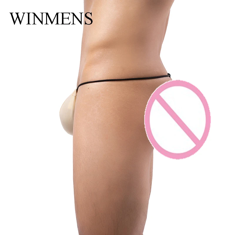 5 Pieces/Lot Adult Man Sexy Mini Thongs Ultra-thin Translucent Sissy Erotic Penis Pouch Backless Jockstraps Gay Funny G-Strings